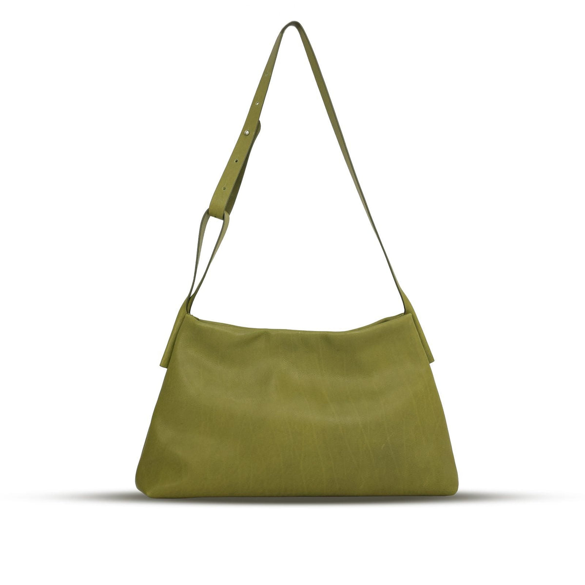 Colette in Olive leather — front view