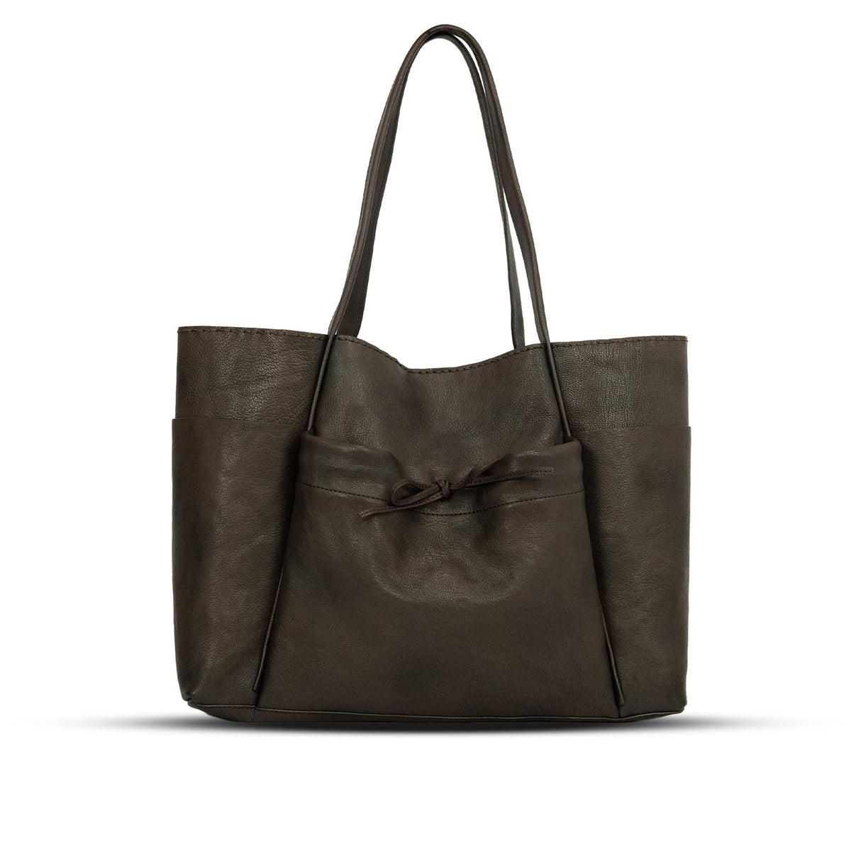 Day Bag Large in Testa di Moro leather — front view