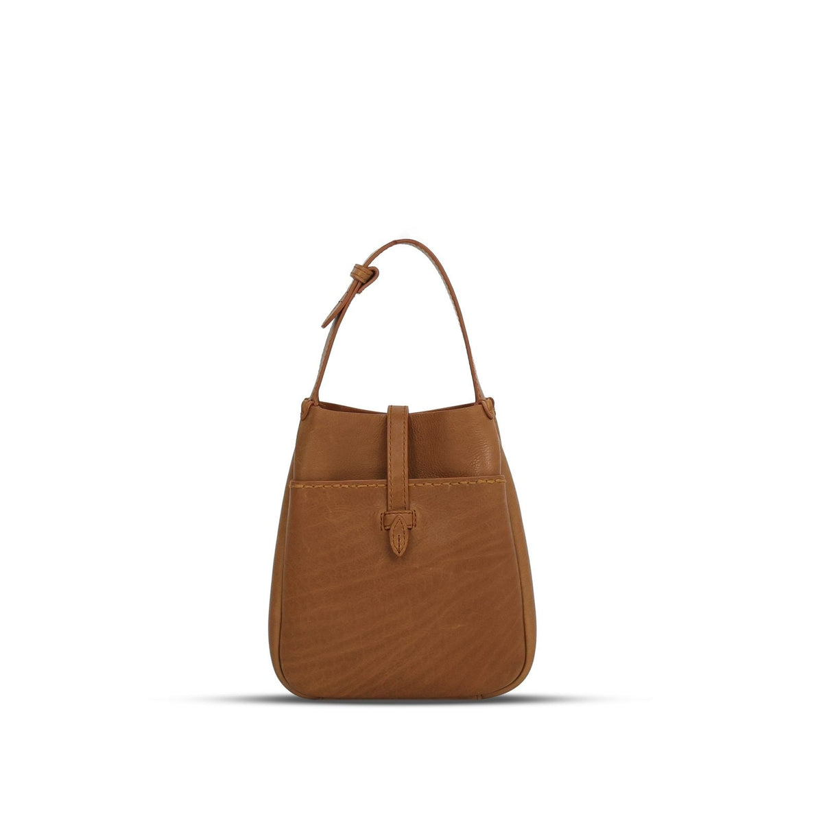 Everyday Sling Mini in Safari leather — front view
