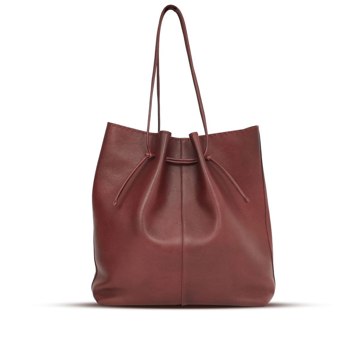 Boat NS in Bordo leather — front view