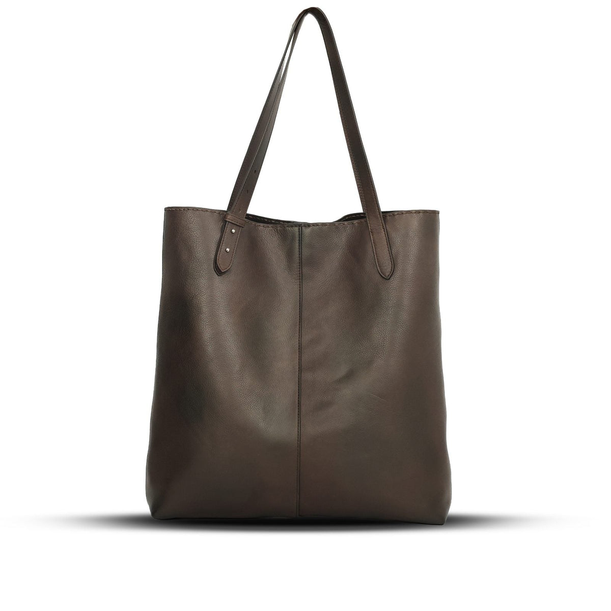 C-Tote NS in Testa di Moro leather — front view