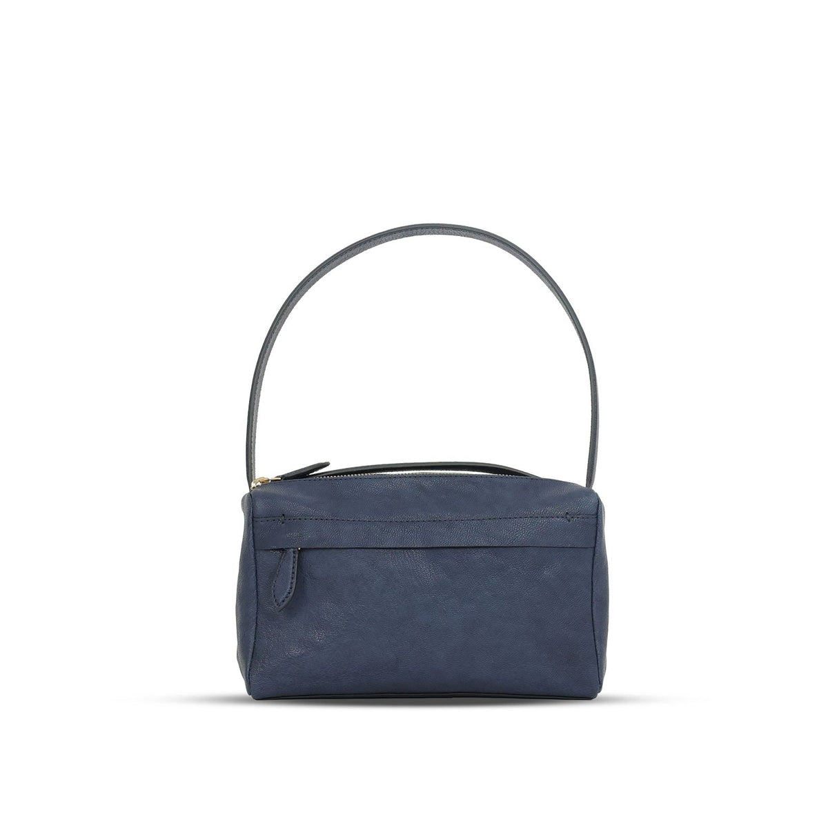 Evening Bag in French Navy leather — front view