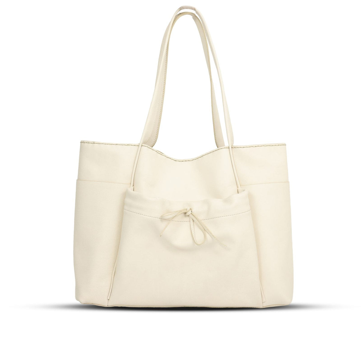 Day Bag Large in Milk leather — front view