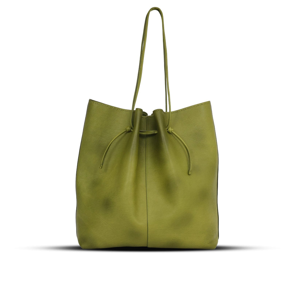 Boat NS in Olive leather — front view