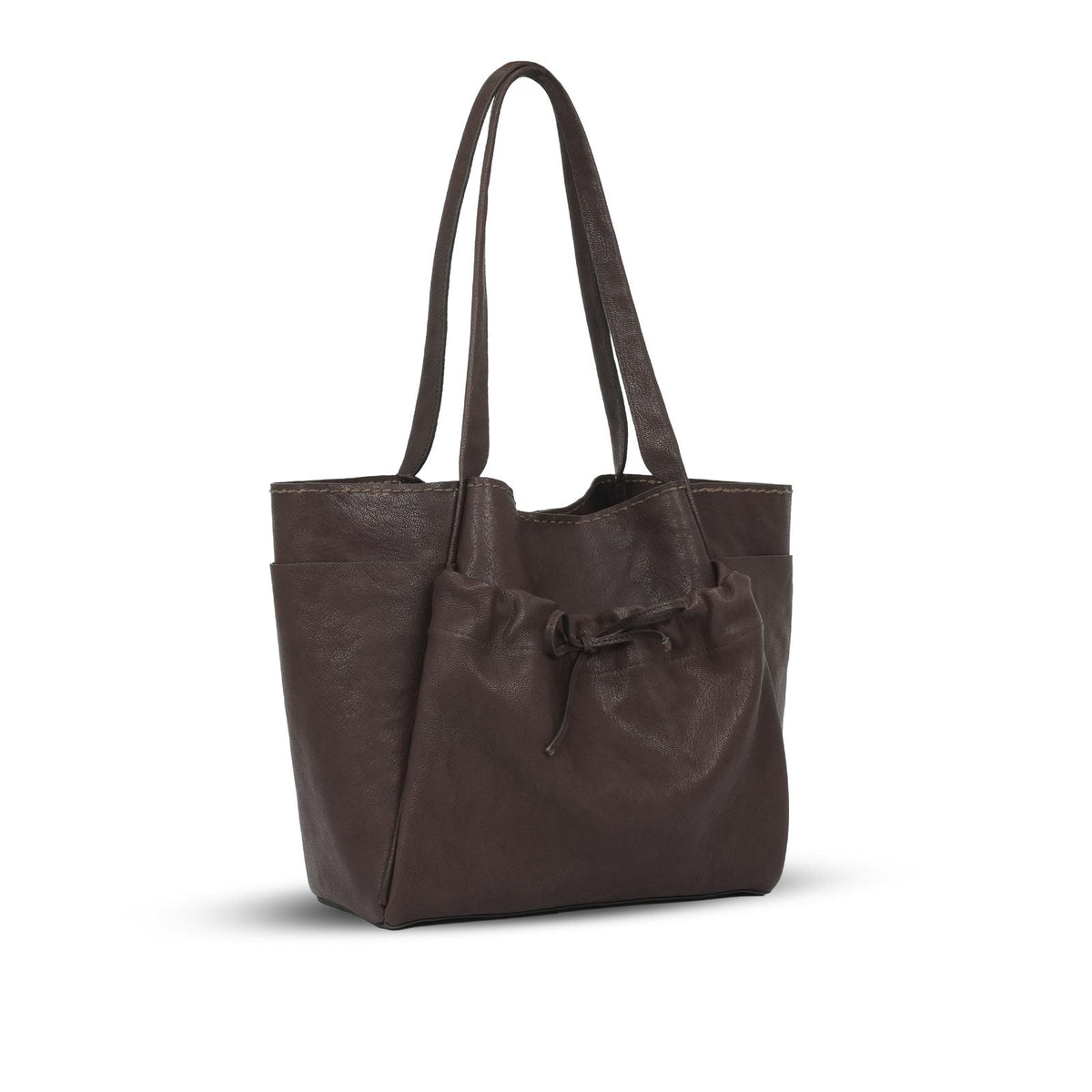Day Bag Medium in Testa di Moro leather — three-quarter view