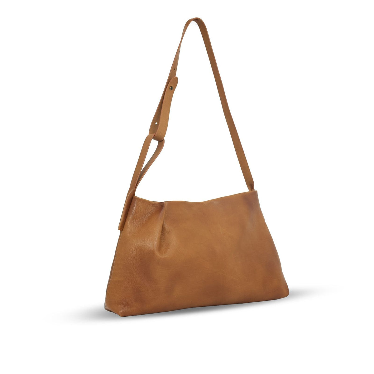 Colette in Safari leather — three-quarter view